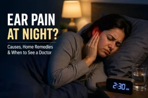 Ear Pain at Night – Causes, Home Remedies & When to See a Doctor